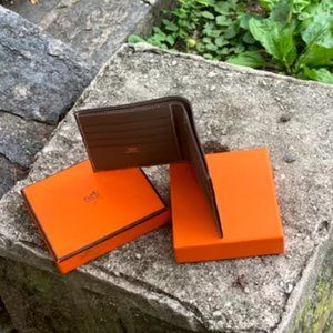 Hermes Brown Leather Wallet